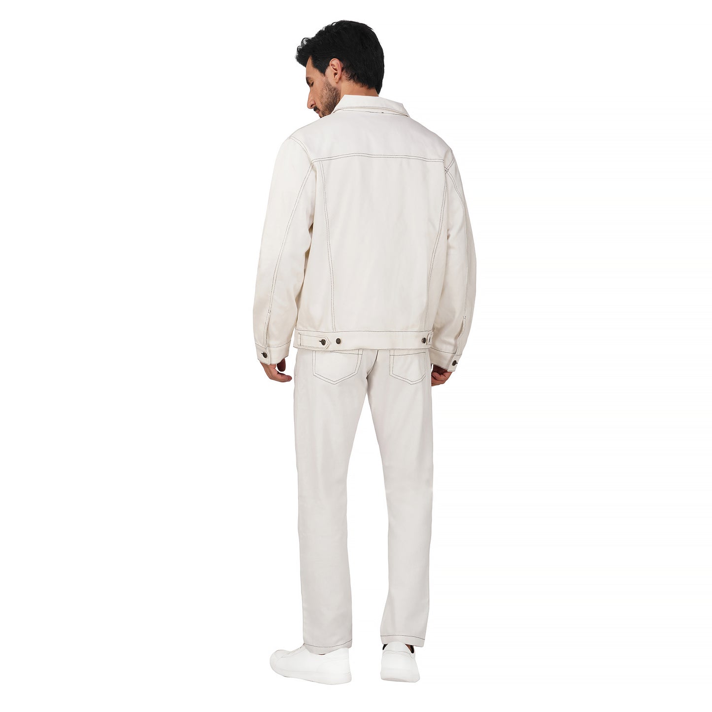 SLAY. Men's Off White Denim Jacket & Jeans Co-ord Set
