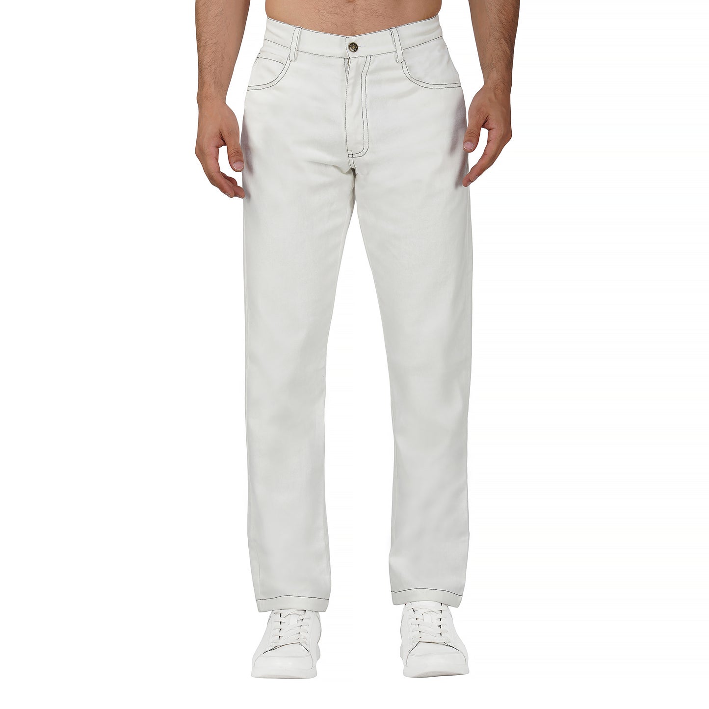 SLAY. Men's Off White Denim Jacket & Jeans Co-ord Set