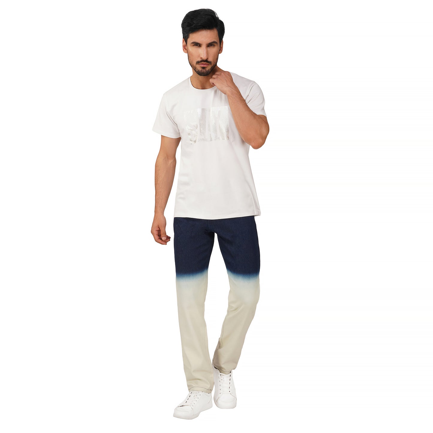SLAY. Men's Blue Ombre Denim Jacket & Jeans Co-ord Set