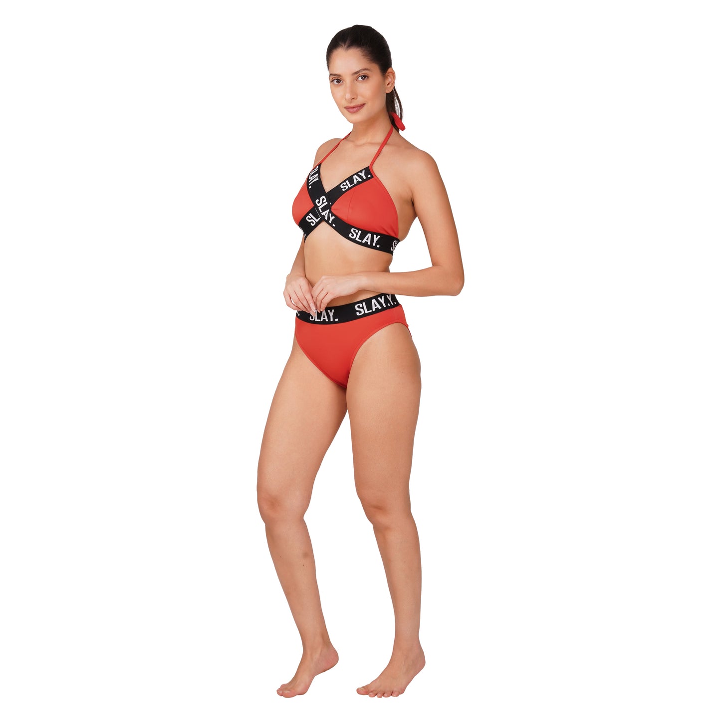 SLAY. Sport Women's Orange Bikini Set Swimwear