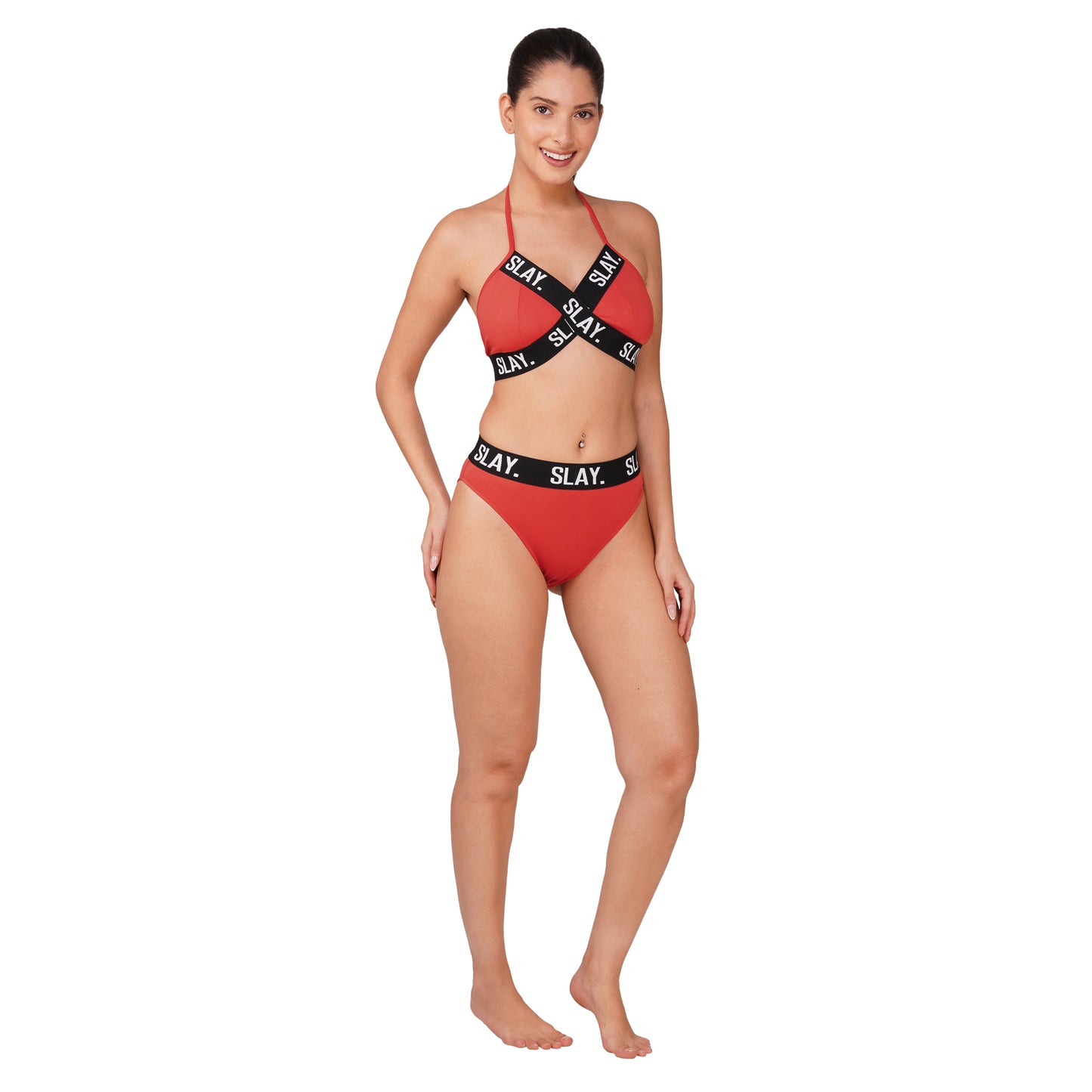SLAY. Sport Women's Orange Bikini Set Swimwear