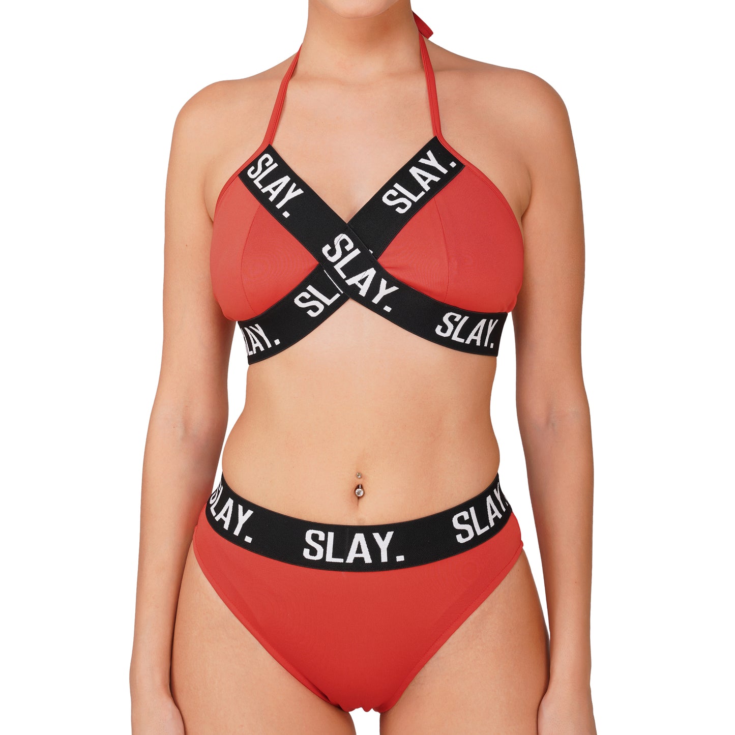 SLAY. Sport Women's Orange Bikini Set Swimwear