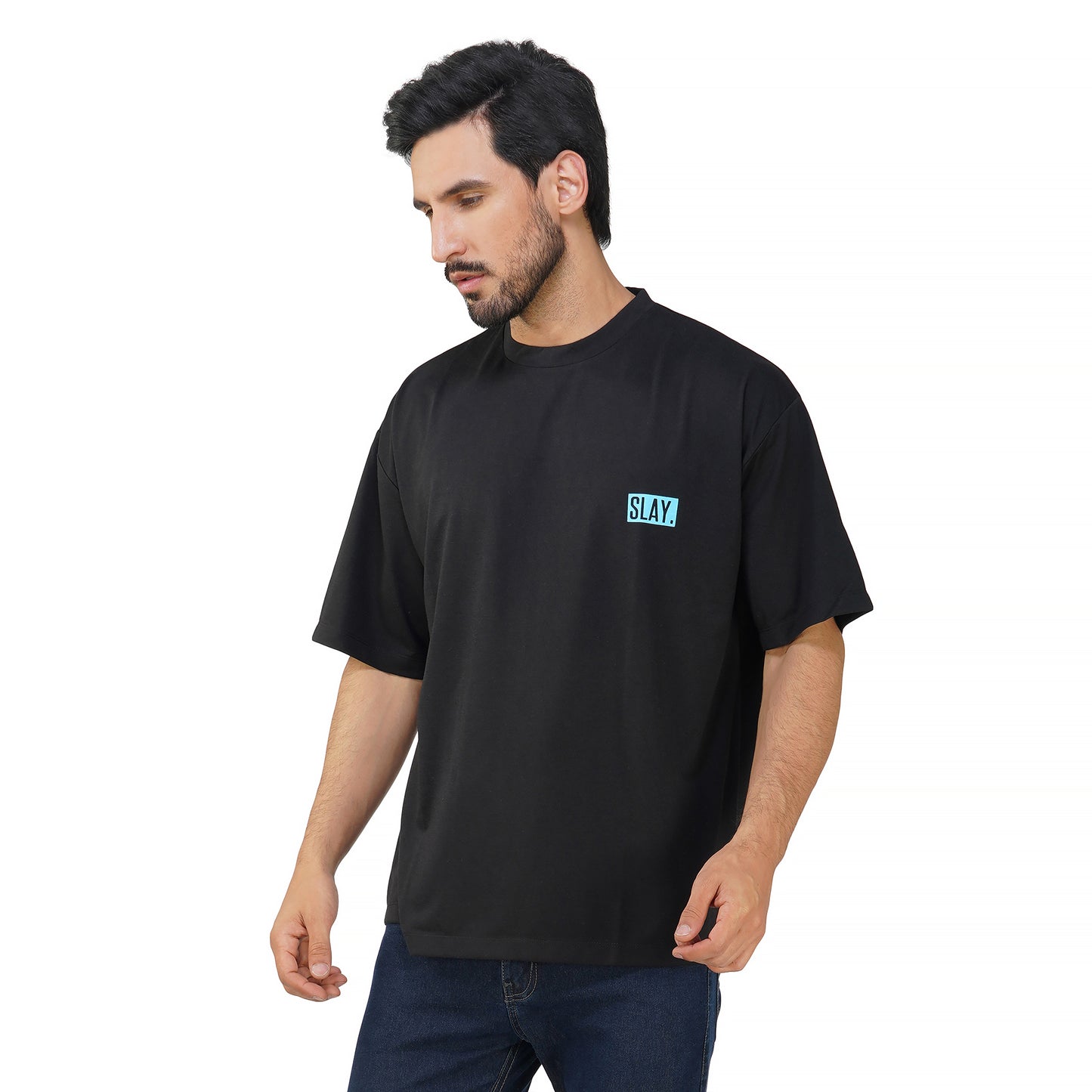 SLAY. Men's Graffiti King Oversized Drop shoulder T shirt