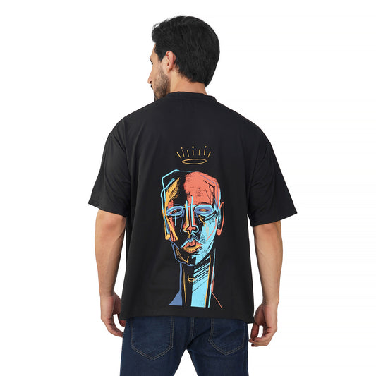SLAY. Men's Graffiti King Oversized Drop shoulder T shirt