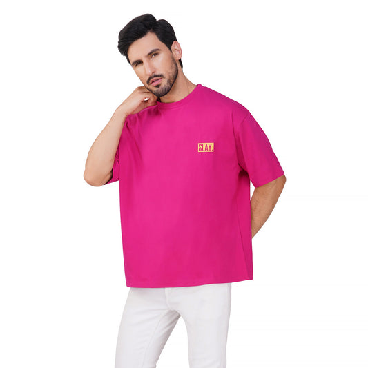 SLAY. Men's Melting Smiley Oversized Drop shoulder T shirt