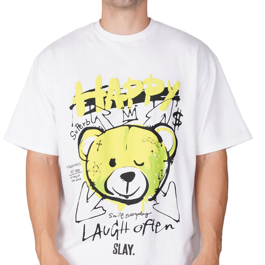 SLAY. Men's Teddy Bear Oversized Drop shoulder T shirt
