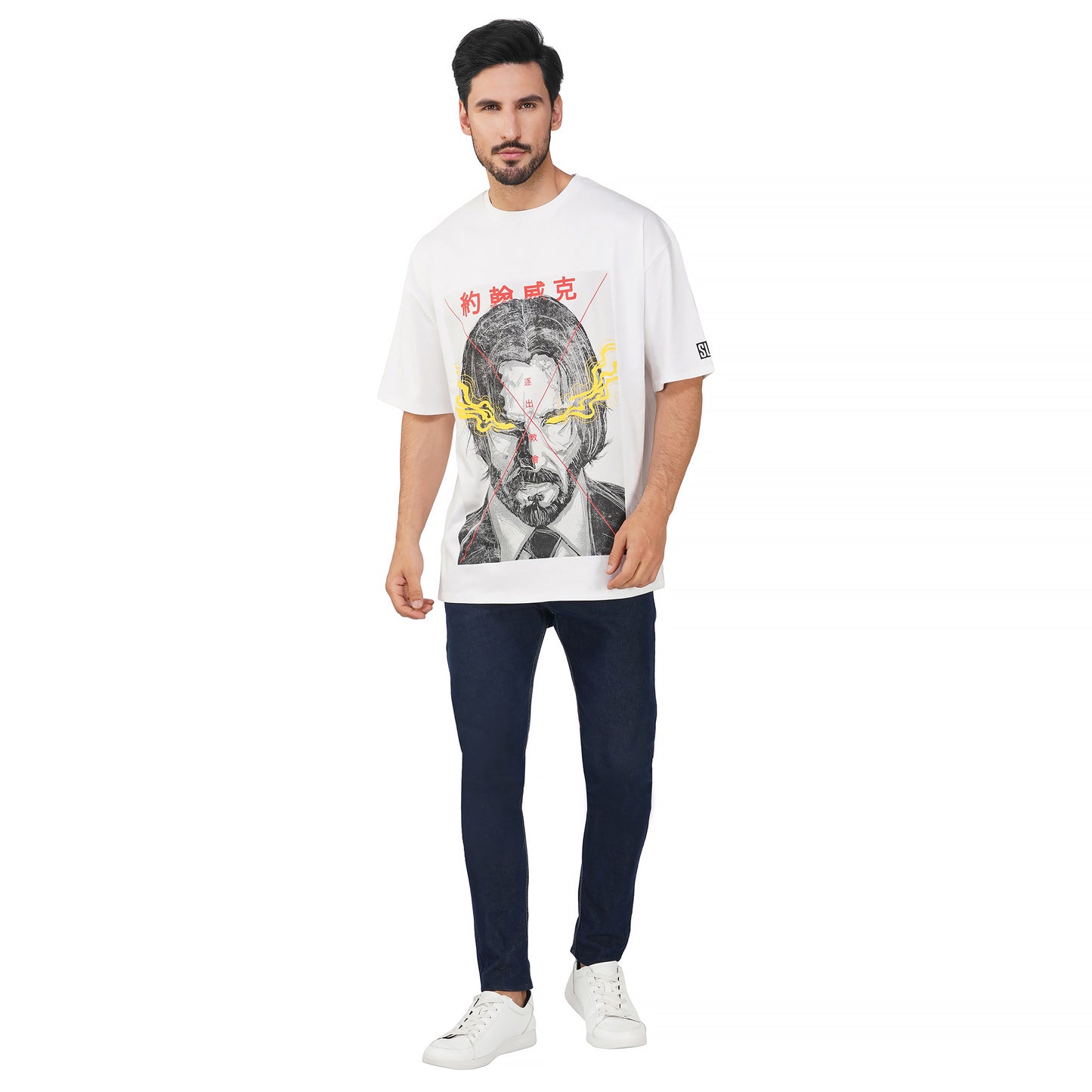 SLAY. Men's John Wick Oversized Drop shoulder T shirt