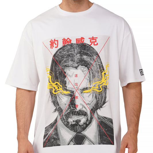 SLAY. Men's John Wick Oversized Drop shoulder T shirt