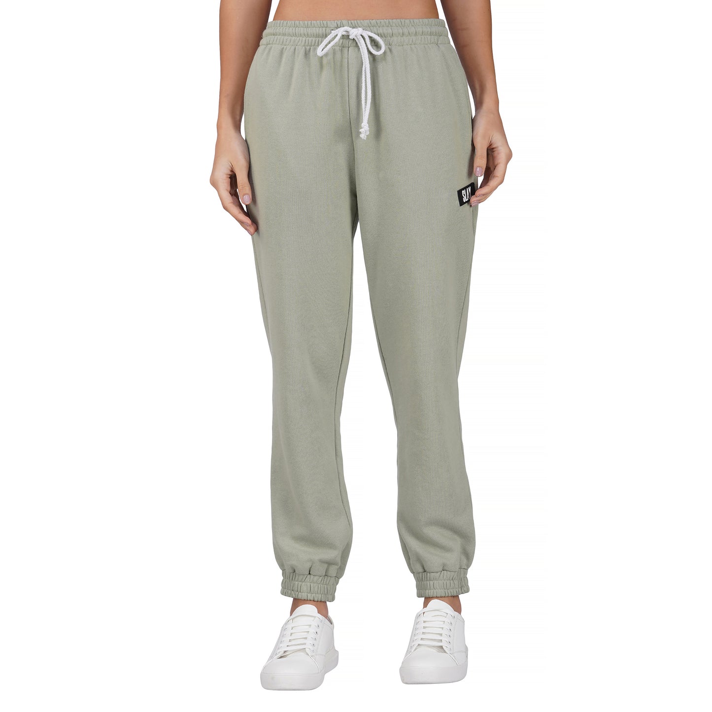 SLAY. Women's Light Olive Drop Shoulder Hoodie & Joggers Co-ord Set