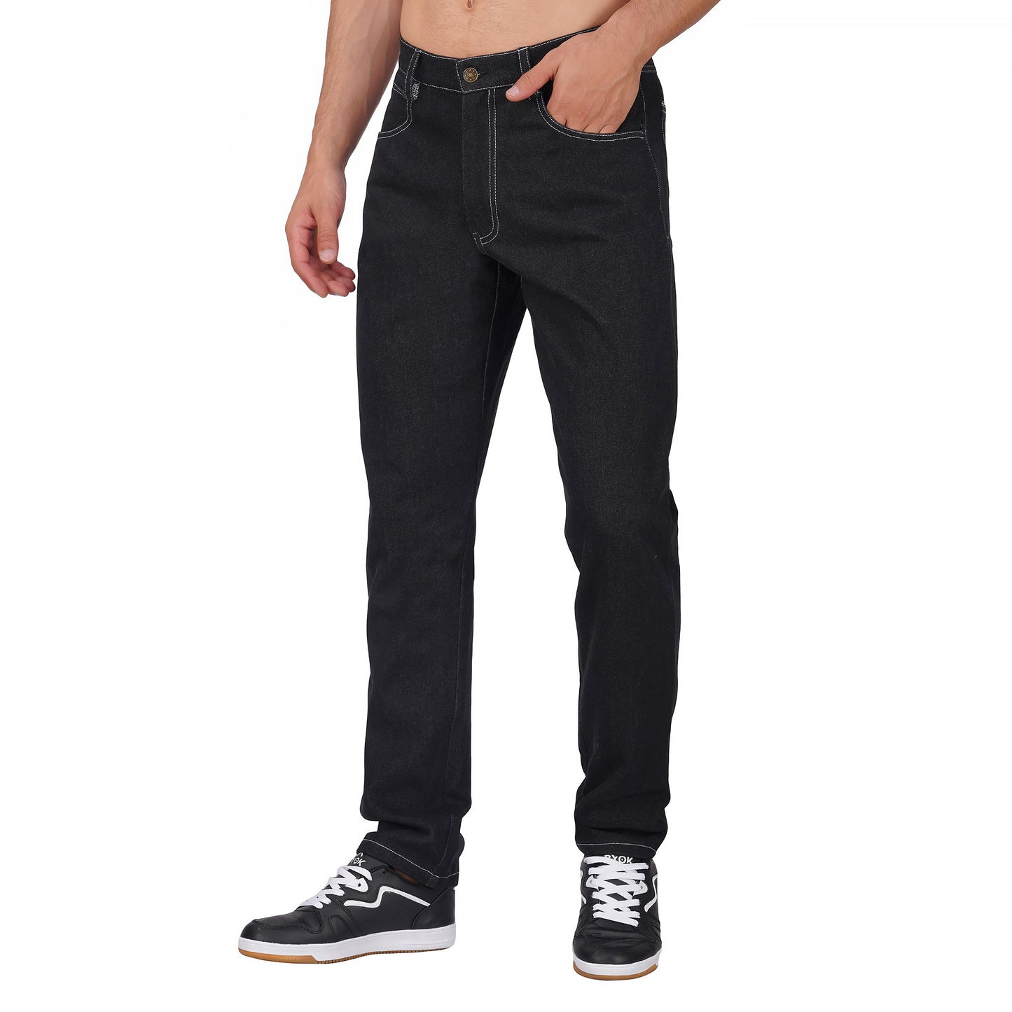 SLAY. Men's Black Denim Jacket & Jeans Co-ord Set