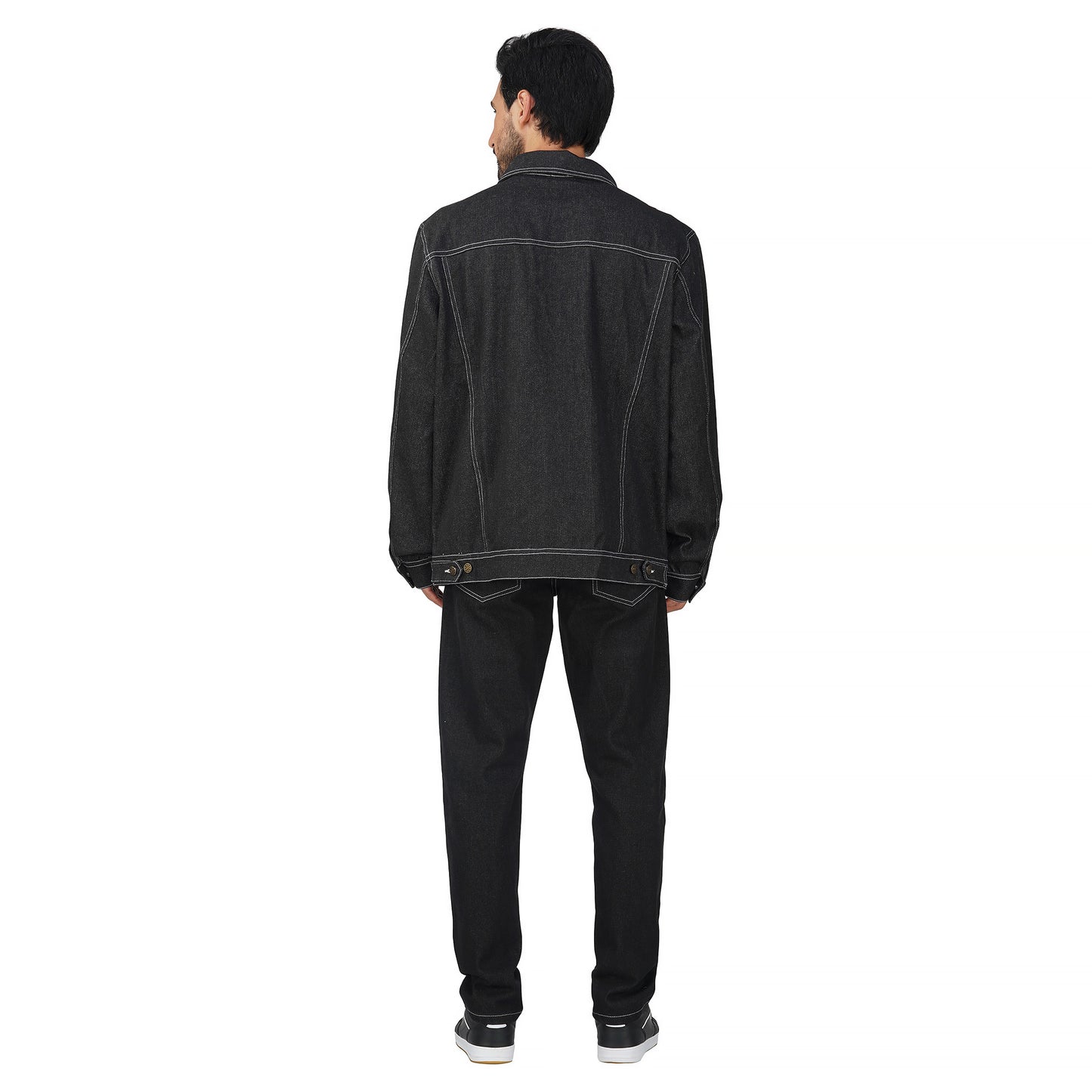 SLAY. Men's Black Denim Jacket & Jeans Co-ord Set