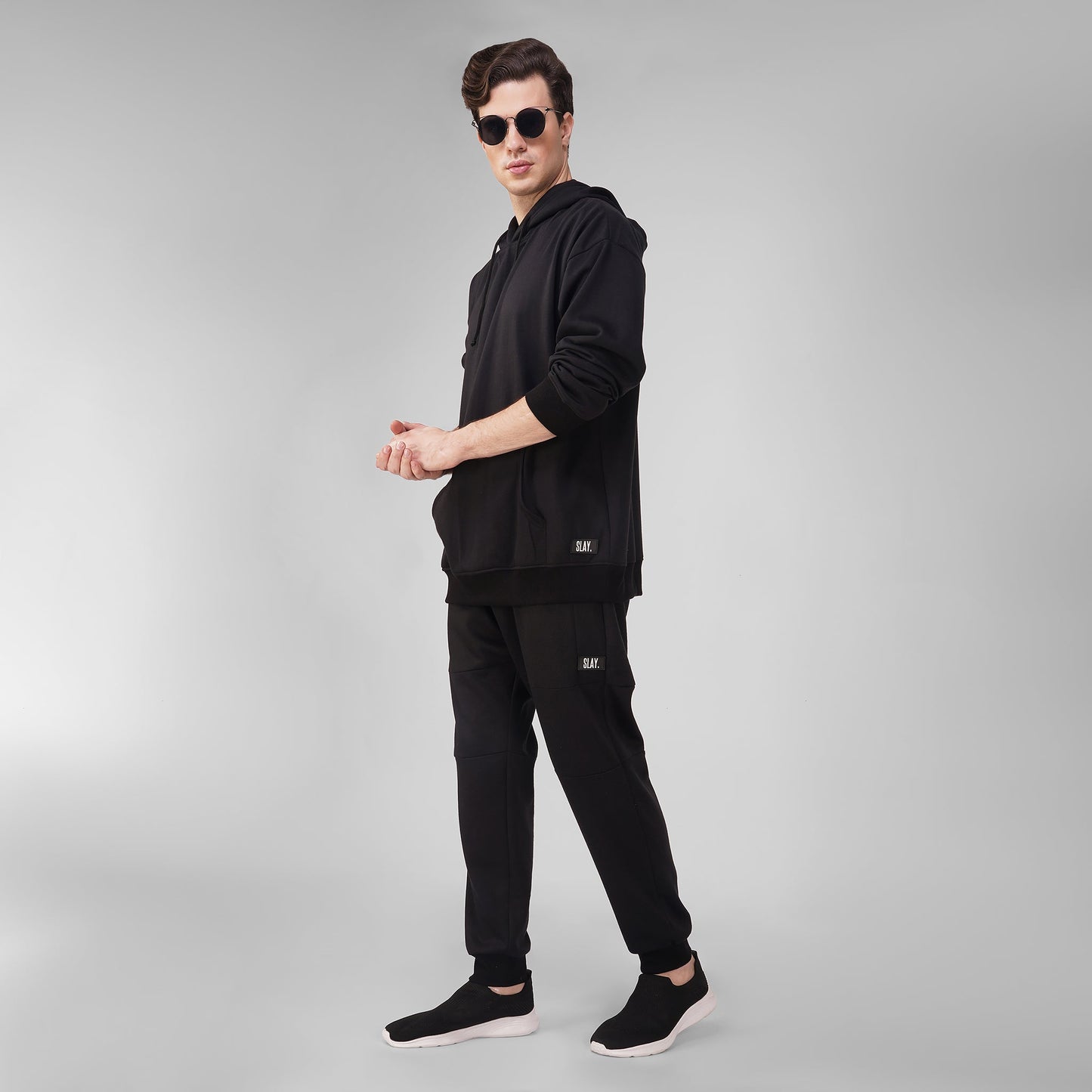 SLAY. Men's Black Joggers