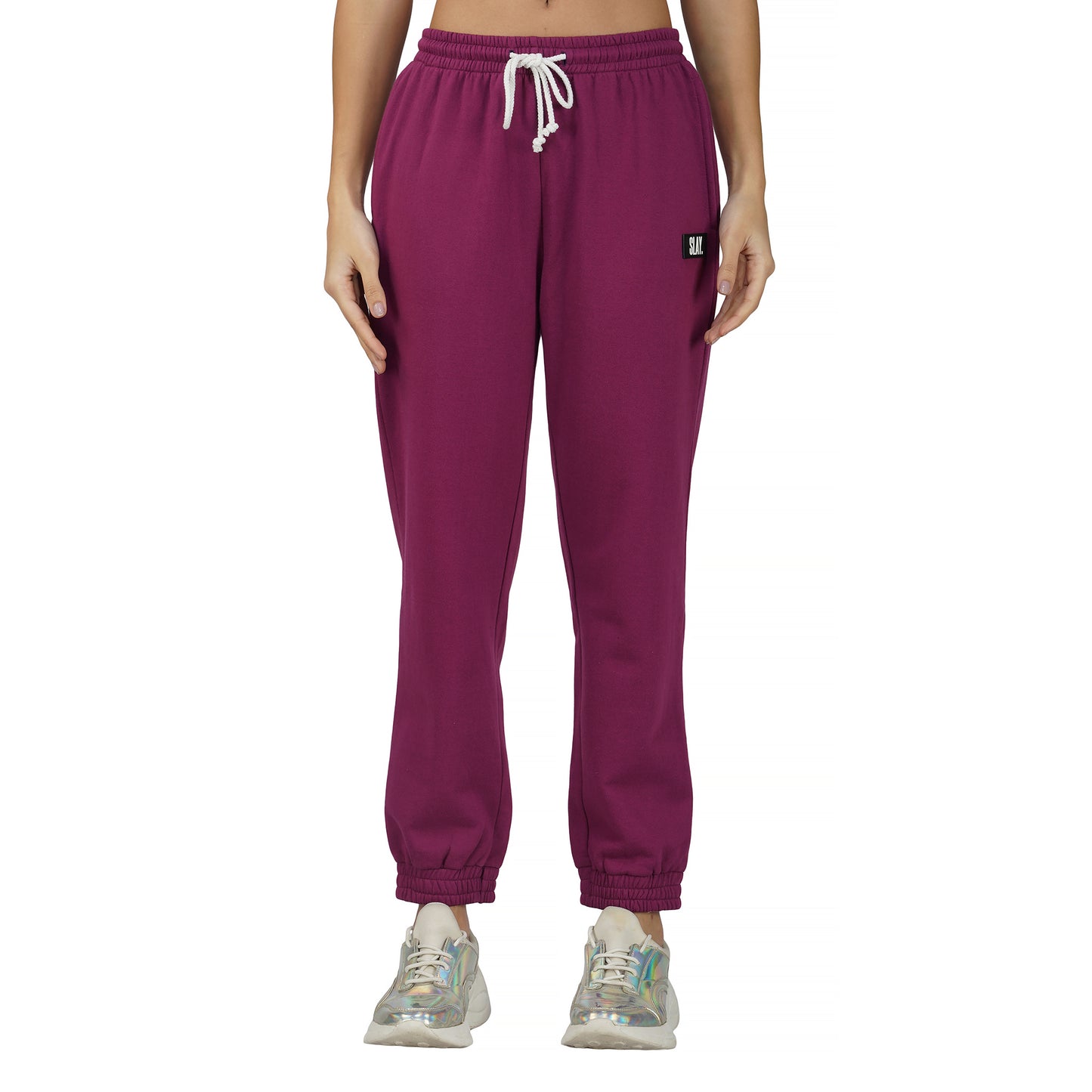 SLAY. Women's Magenta Drop Shoulder Hoodie & Joggers Co-ord Set