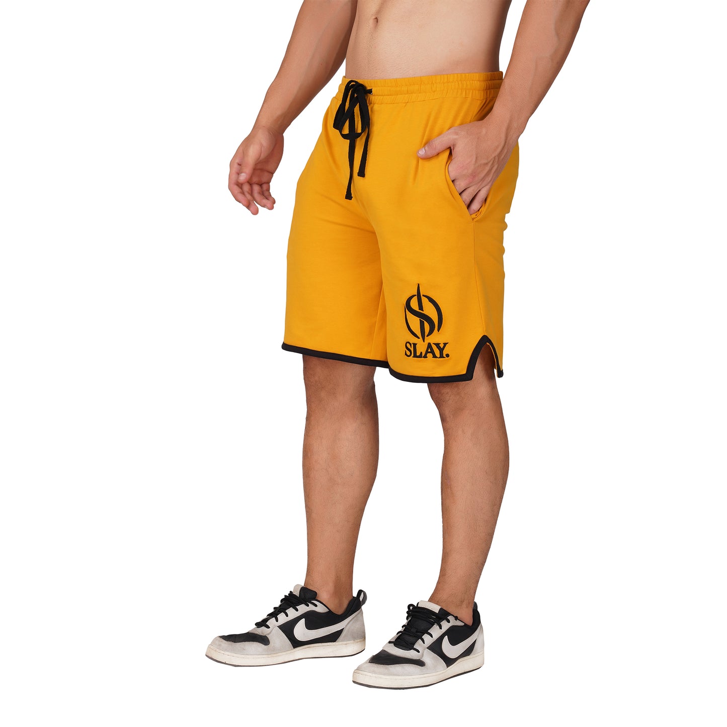 SLAY. Men's Yellow Varsity Co-ord Set