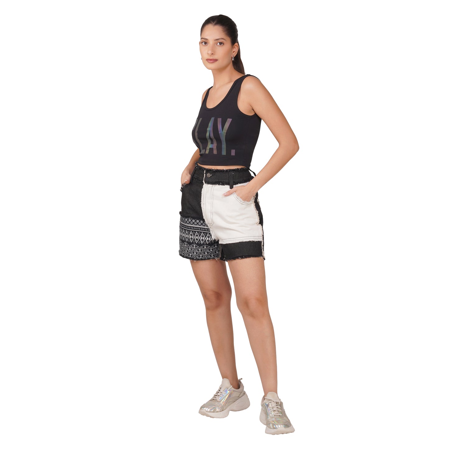 SLAY. Women's Reflective Crop Top Limited Edition