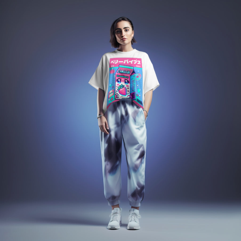 SLAY. Berry Cool Vibes Oversized T-Shirt