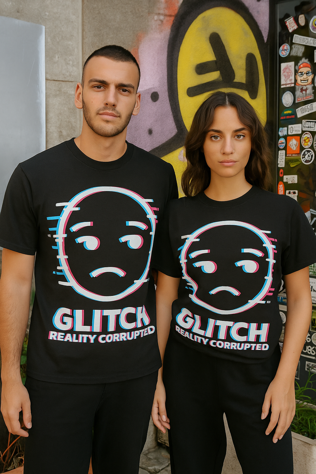 SLAY. Glitch Oversized T shirt