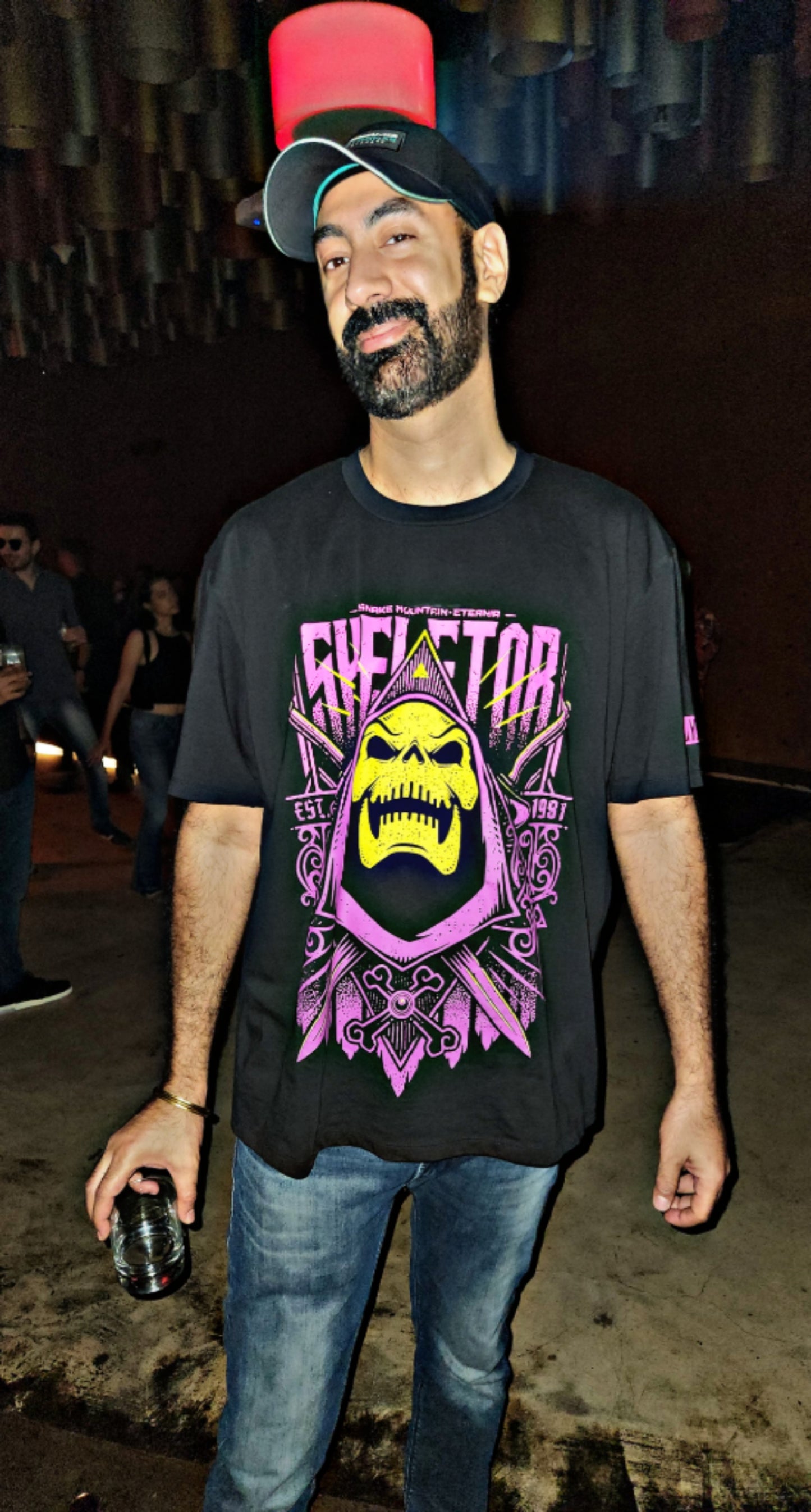 SLAY. Men's Skeletor Oversized Drop shoulder T shirt