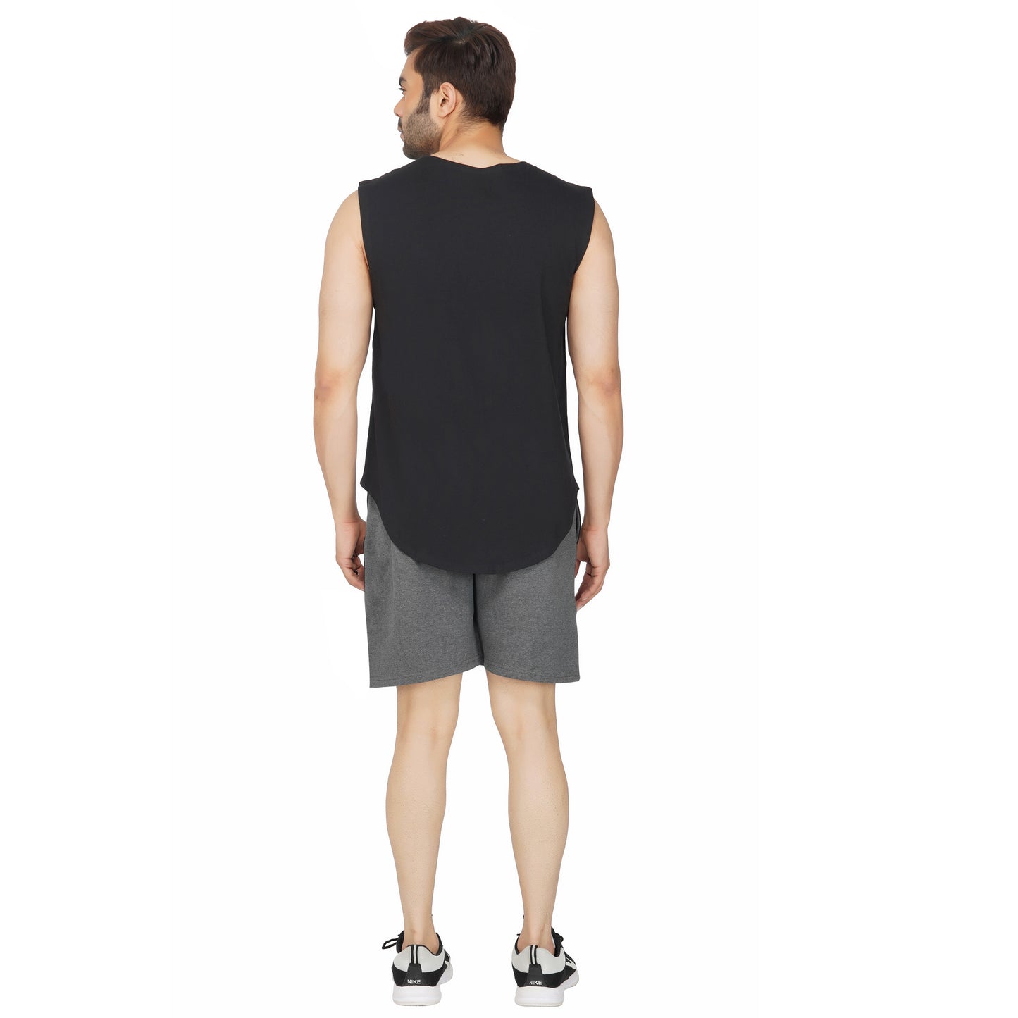 SLAY. Men's Dark Grey Shorts with Black Stripes-clothing-to-slay.myshopify.com-Men's Shorts