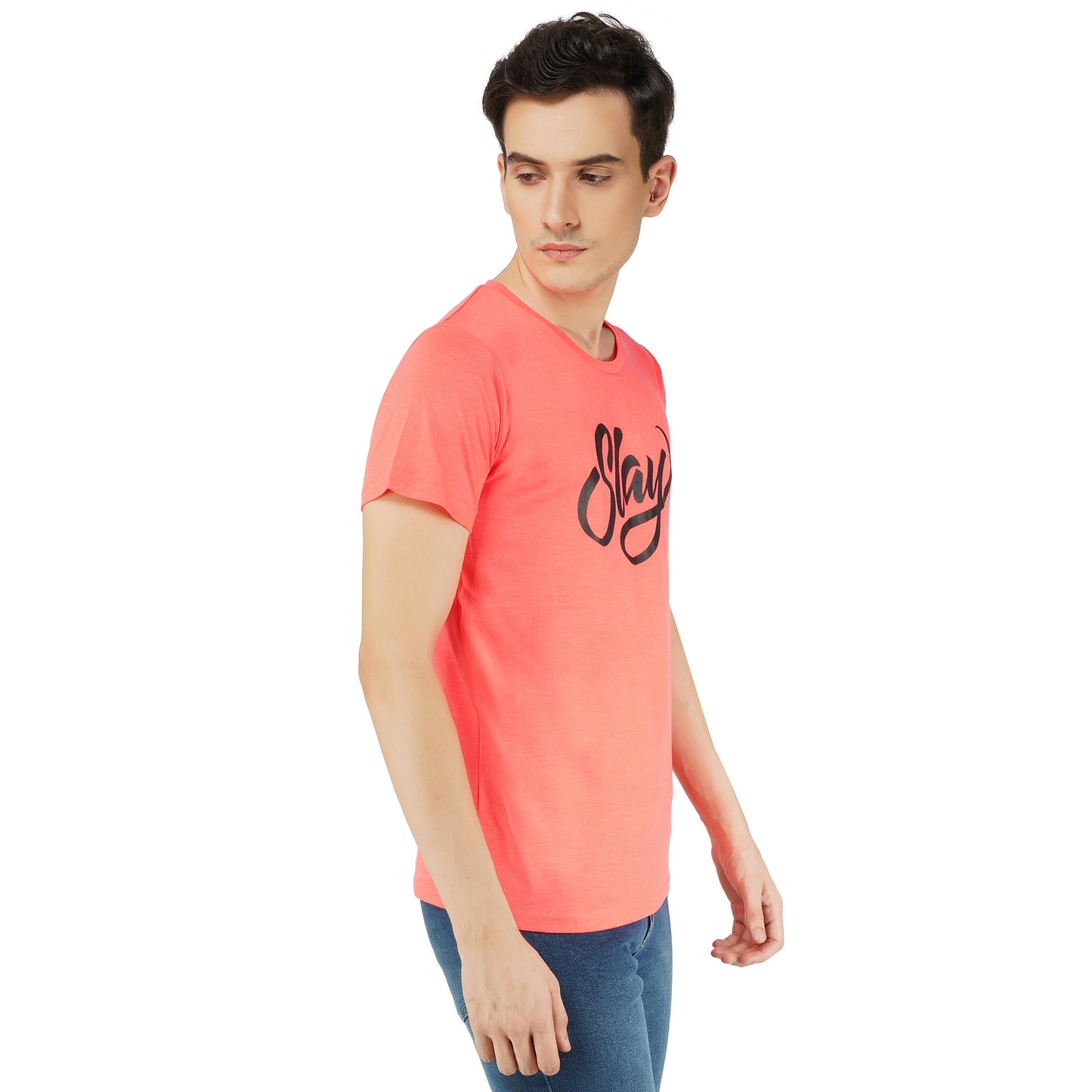SLAY. Sport Men's Printed Neon Pink T-shirt-clothing-to-slay.myshopify.com-T-Shirt