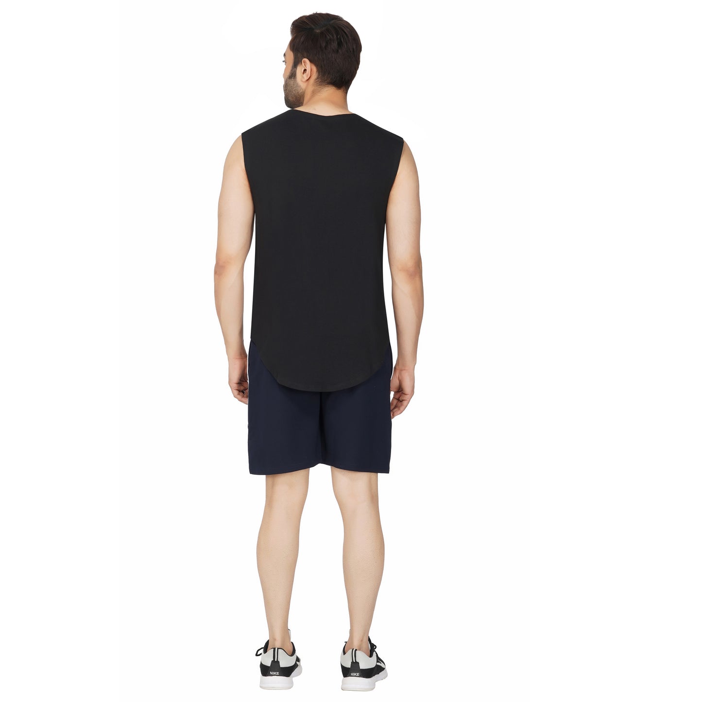 SLAY. Men's Navy Blue Shorts with White Stripes-clothing-to-slay.myshopify.com-Joggers
