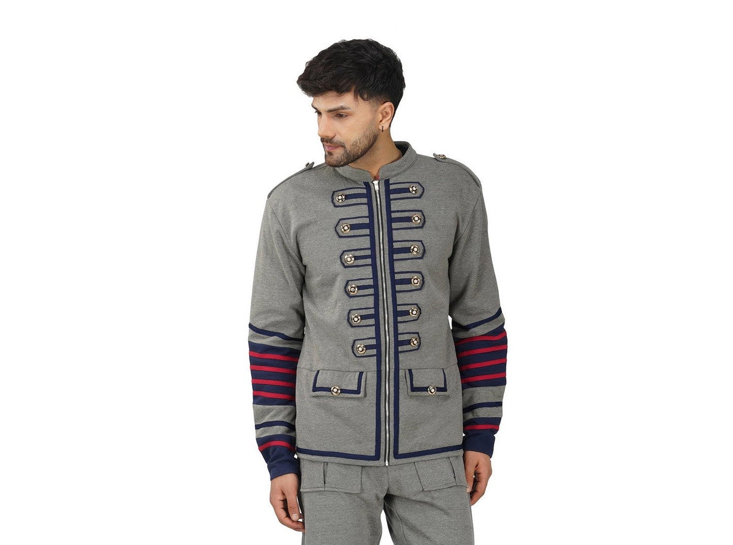 SLAY. Men's Gothic Steampunk Military Parade Casanova Jacket Cardigan Tunic Rock Army Outwear