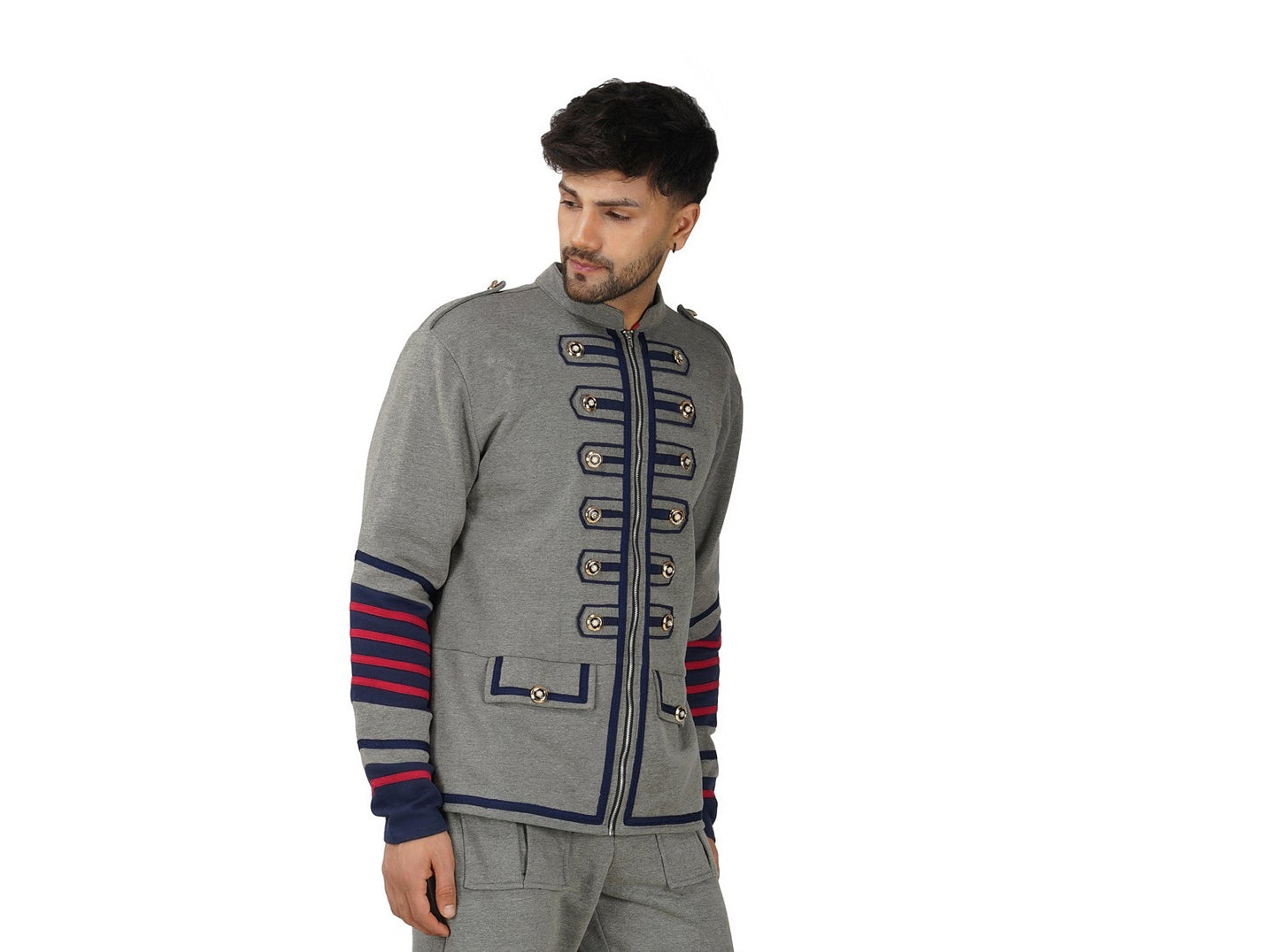 SLAY. Men's Gothic Steampunk Military Parade Casanova Jacket Cardigan Tunic Rock Army Outwear