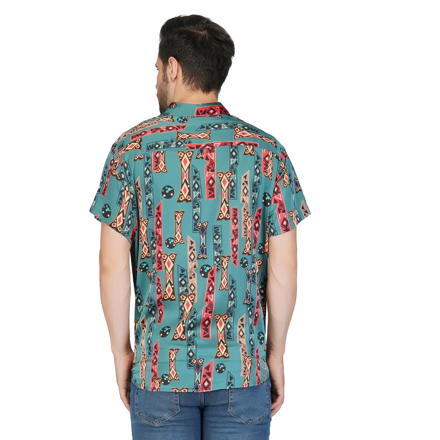 SLAY. Men's Aztec Print Designer Shirt