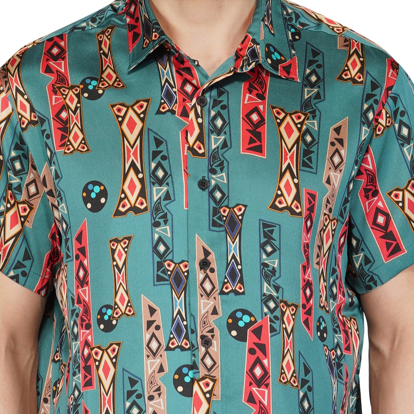 SLAY. Men's Aztec Print Designer Shirt