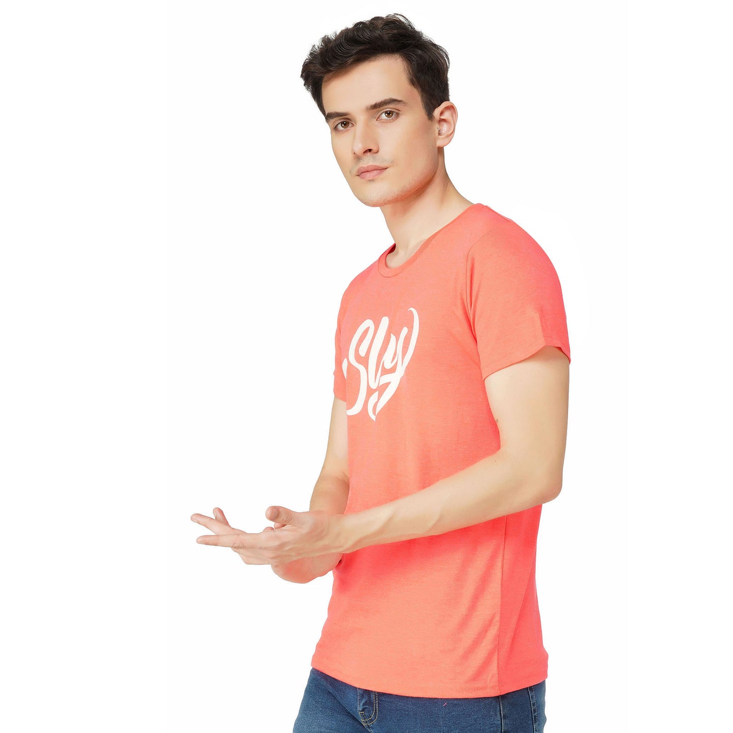 SLAY. Sport Men's Printed Neon Pink T-shirt-clothing-to-slay.myshopify.com-T-Shirt
