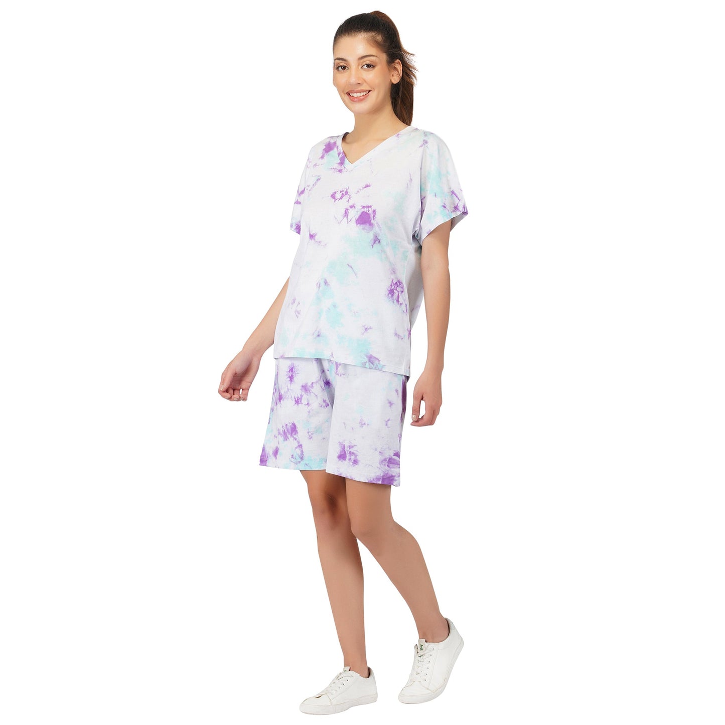 SLAY. Women's Oversized Tie Dye Shorts