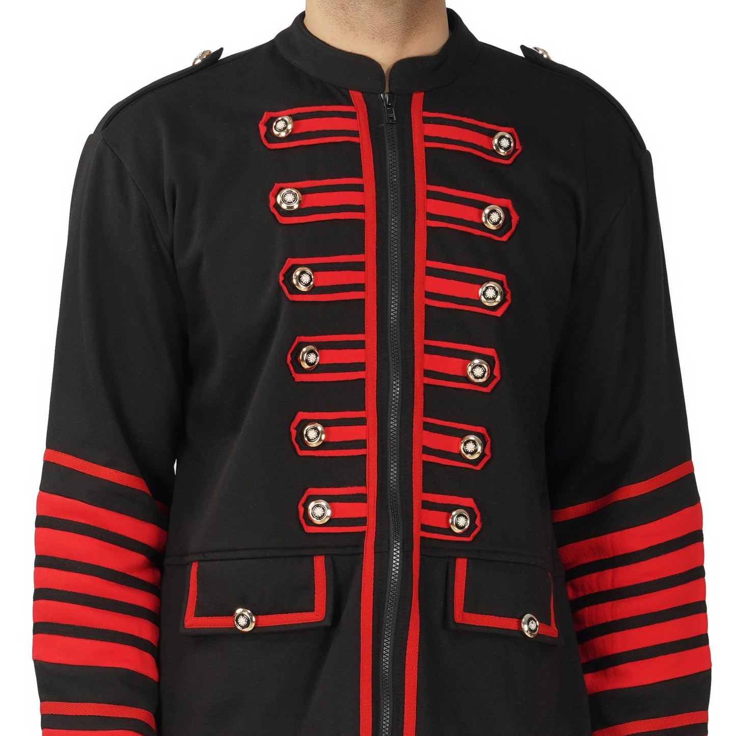 SLAY. Men's Gothic Steampunk Military Parade Casanova Jacket Cardigan Tunic Rock Army Outwear