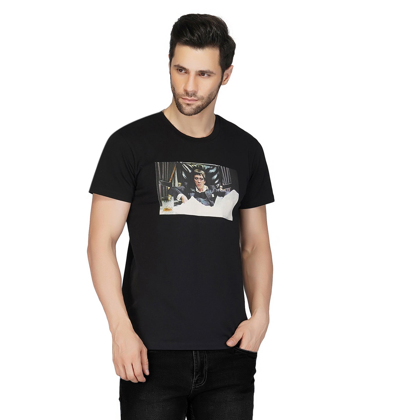SLAY. Men's Limited Edition Black Scarface T-shirt "G Shirt"