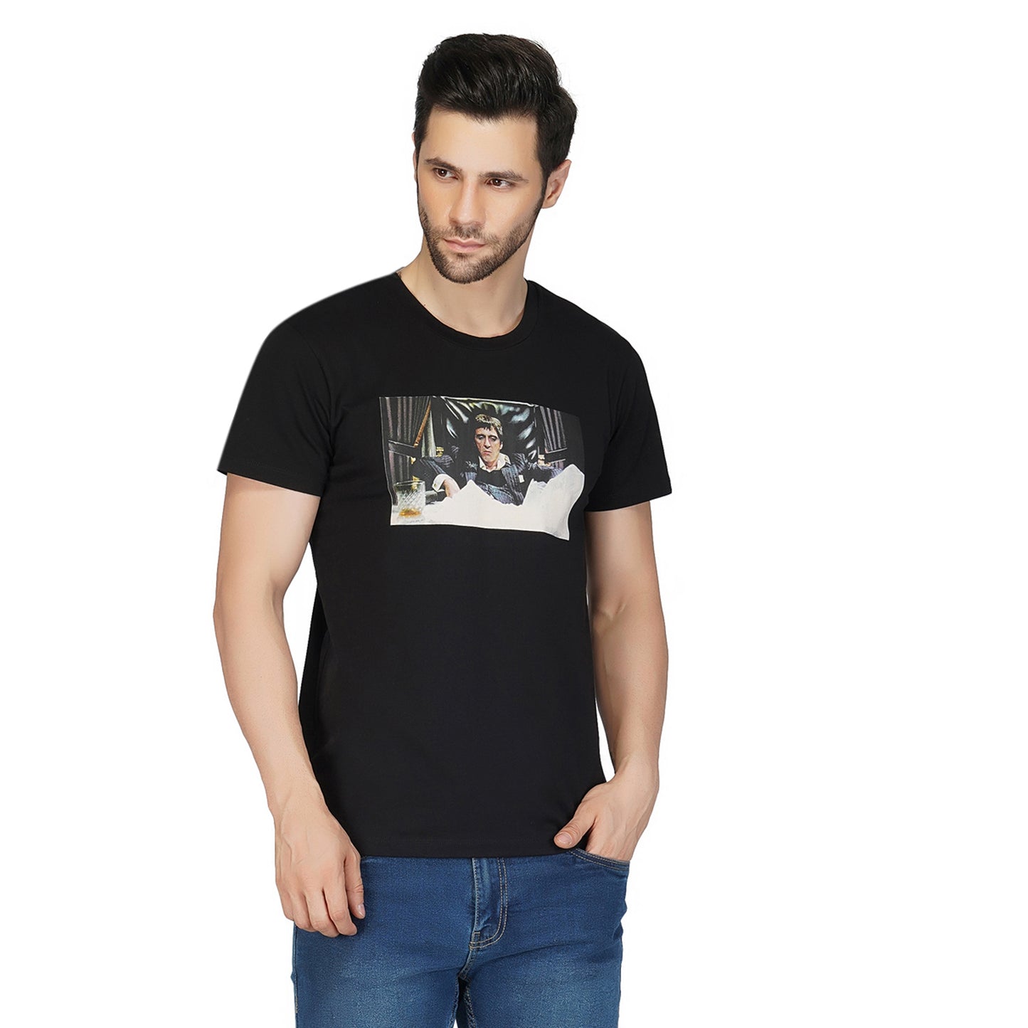 SLAY. Men's Limited Edition Black Scarface T-shirt "G Shirt"