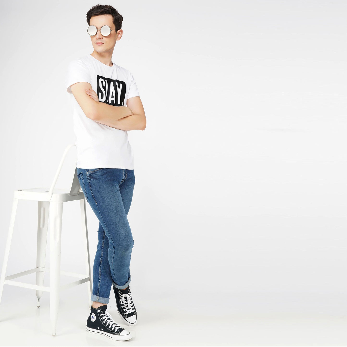SLAY. Men's Premium Printed White T-shirt-clothing-to-slay.myshopify.com-T-Shirt