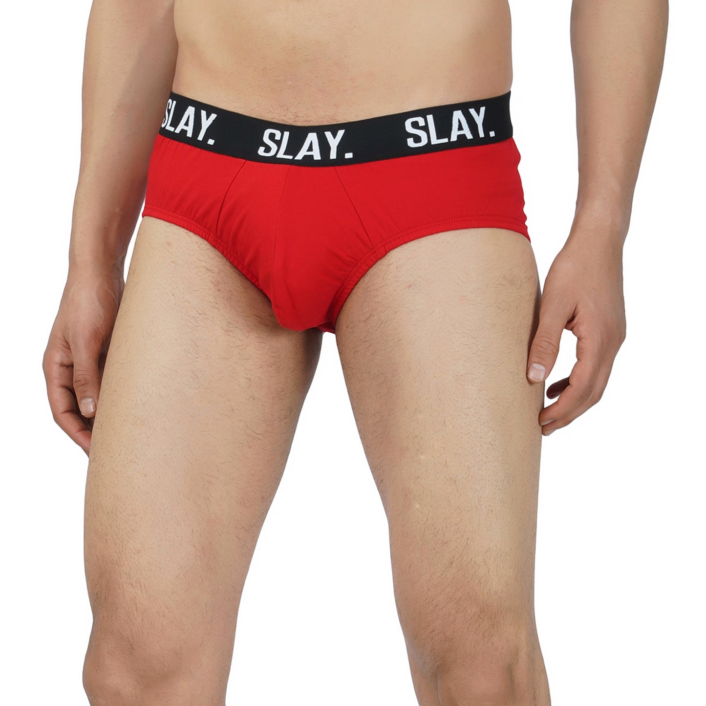 SLAY. Men's Red Underwear Cotton Briefs