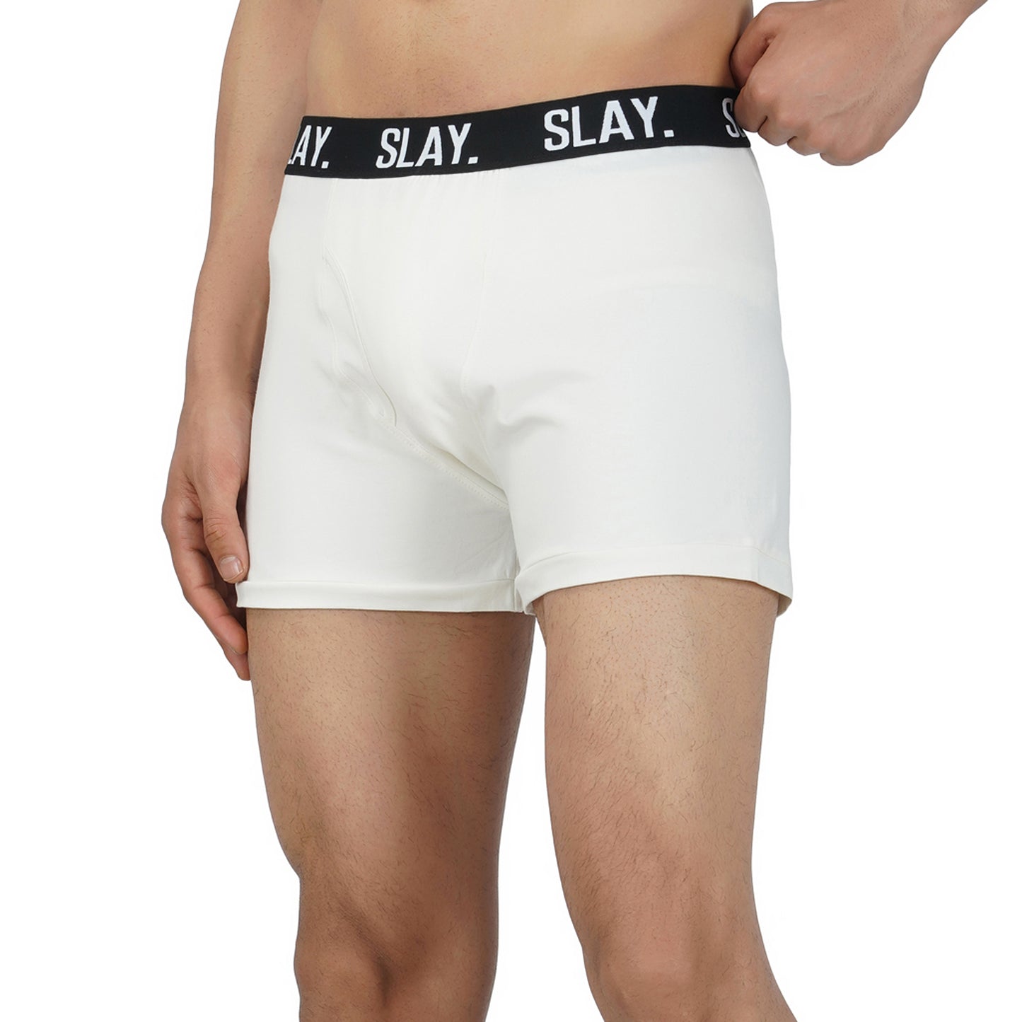 SLAY. Men's White Underwear Trunks