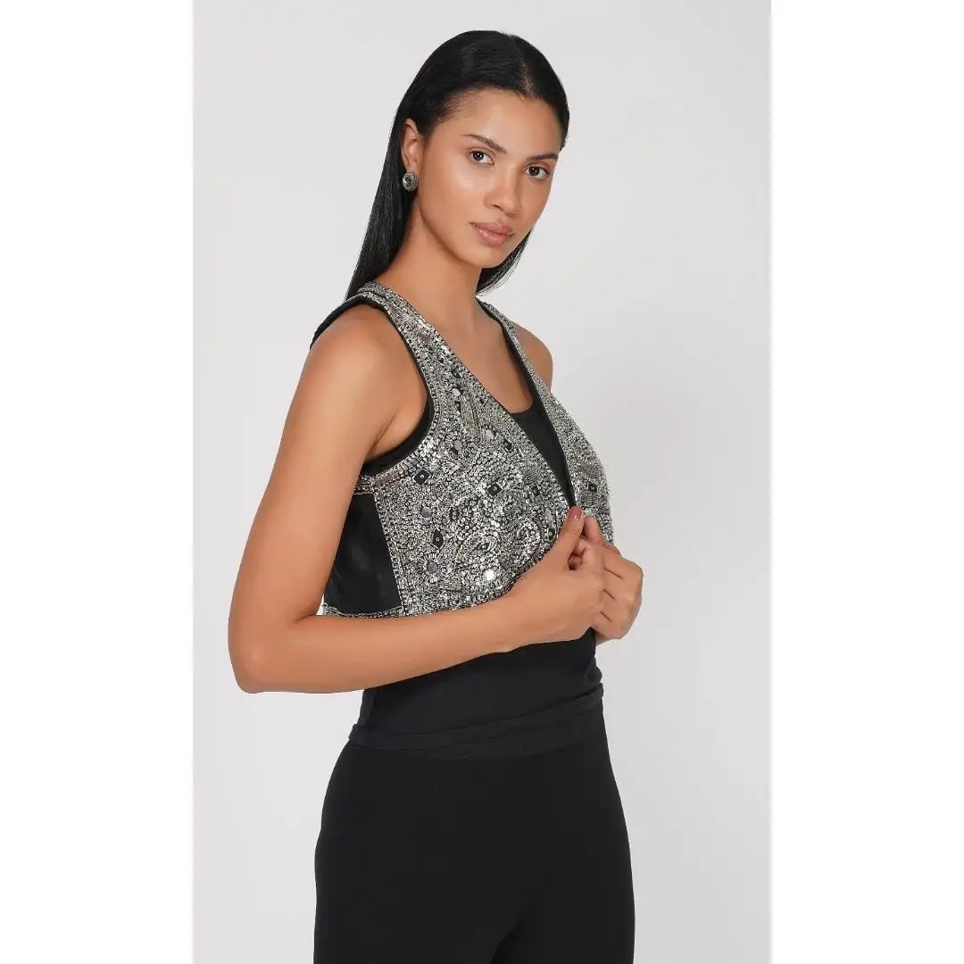 SLAY. Sequenced Bolero Crop Jacket