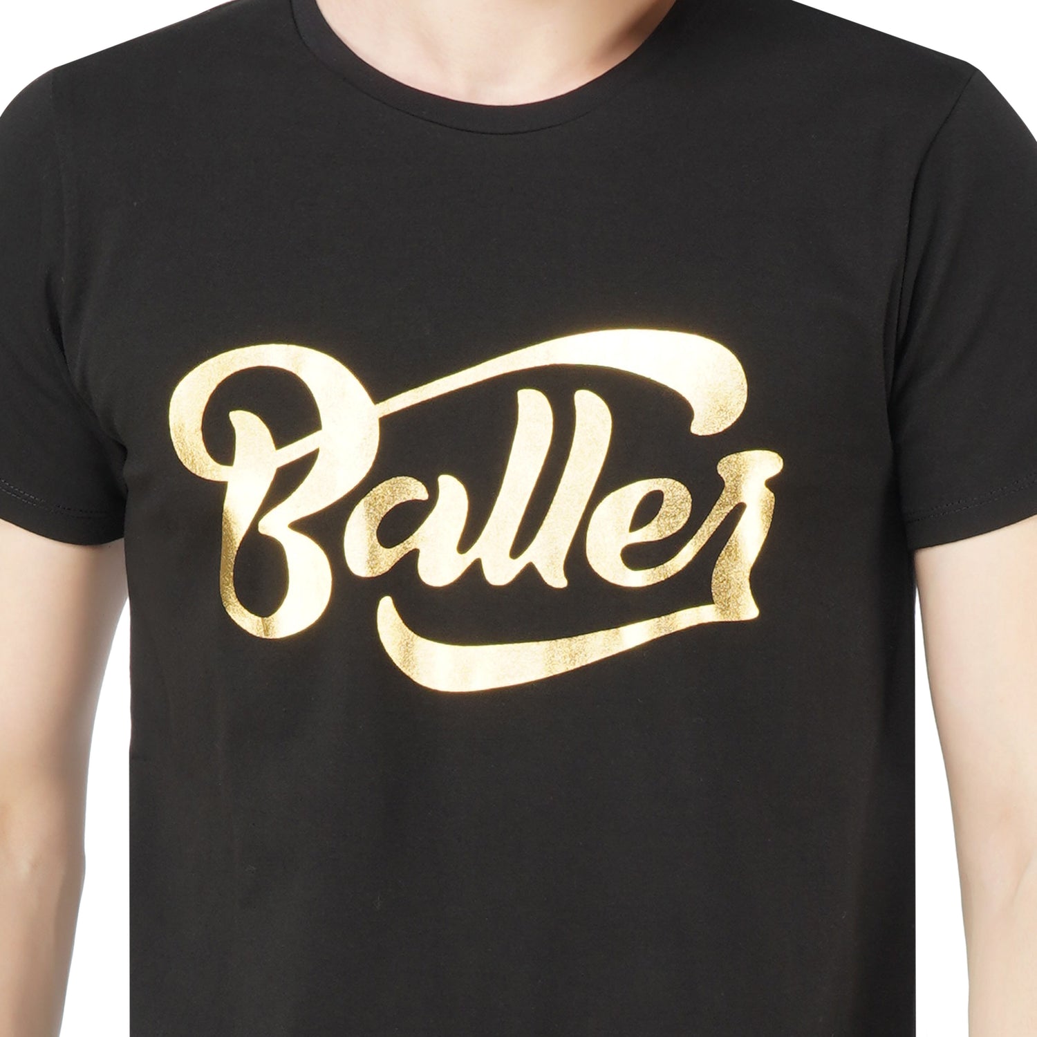 SLAY. Men's BALLER Edition Gold Foil Printed T-shirt-clothing-to-slay.myshopify.com-T-Shirt