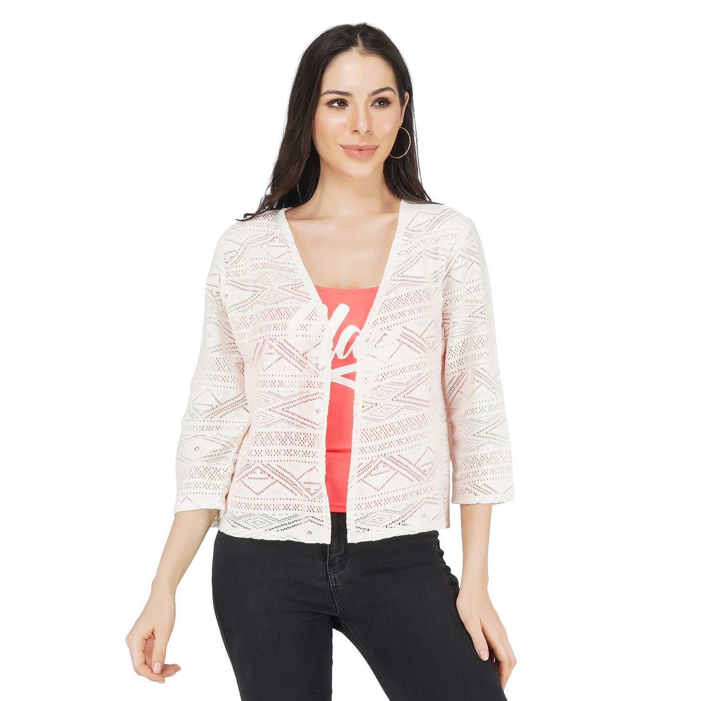 SLAY. Women's White Aztec Design Pullover-clothing-to-slay.myshopify.com-Crop Top