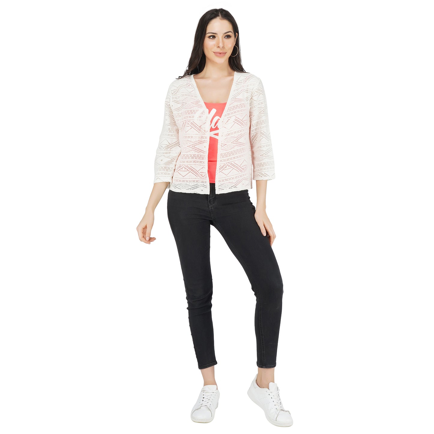 SLAY. Women's White Aztec Design Pullover-clothing-to-slay.myshopify.com-Crop Top