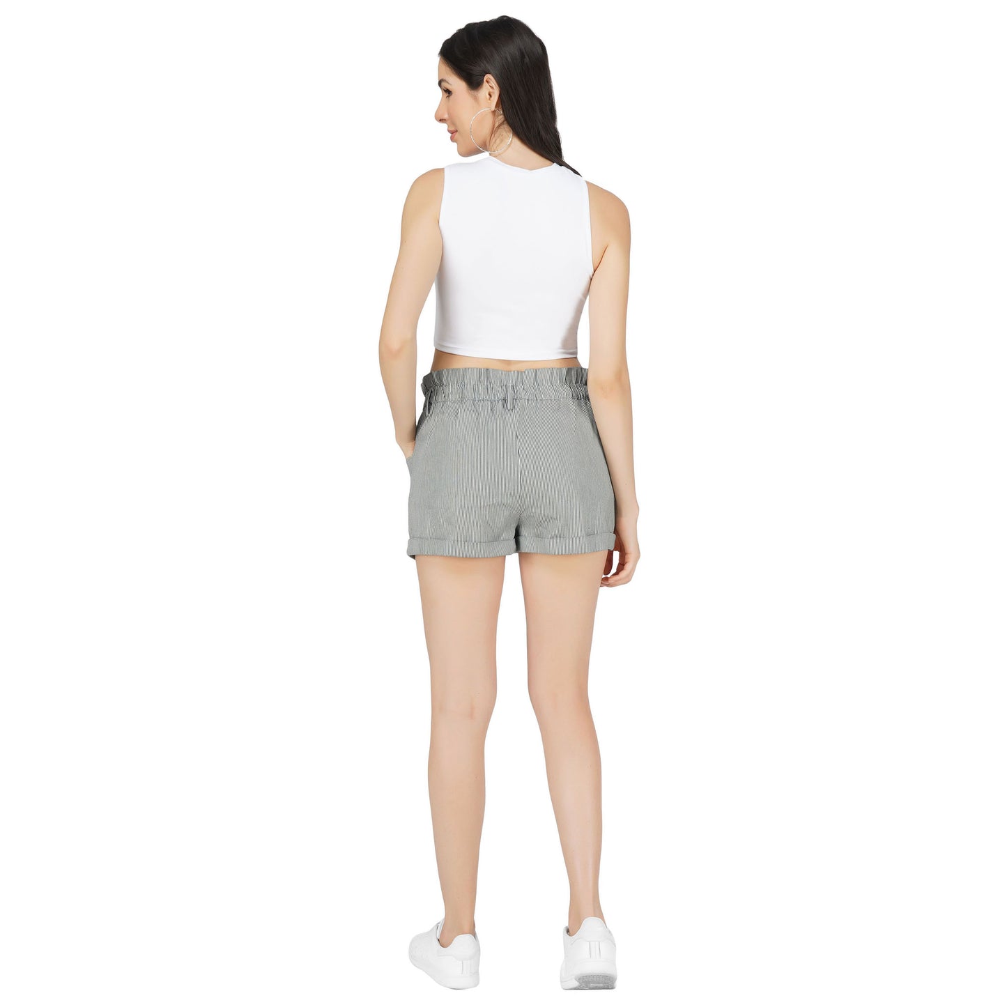 SLAY. Women's Sleeveless Casual Asymmetric Crop Top-clothing-to-slay.myshopify.com-Crop Top