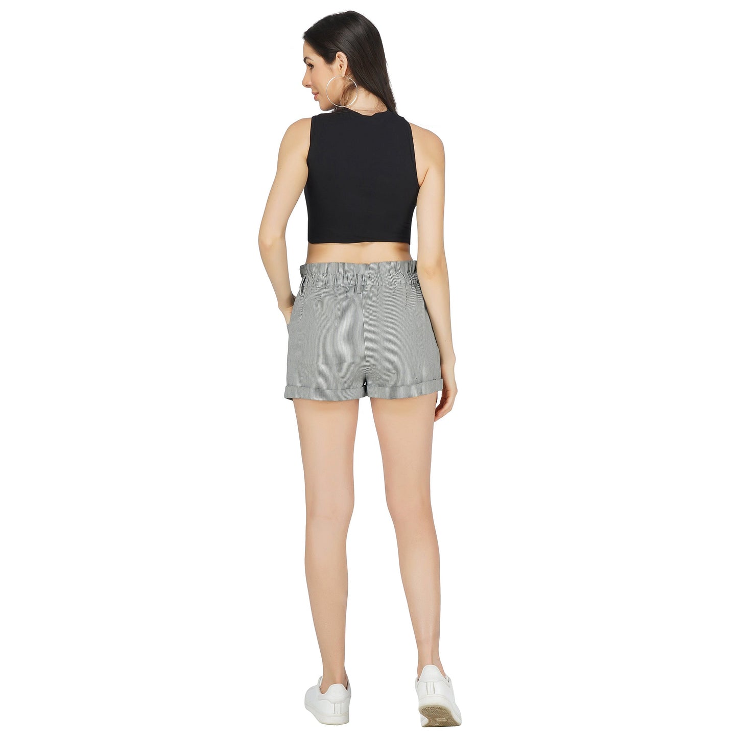 SLAY. Women's Sleeveless Casual Asymmetric Crop Top-clothing-to-slay.myshopify.com-Crop Top
