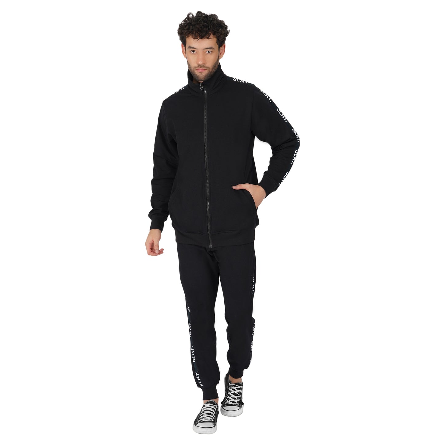 SLAY. Classic Men's Limited Edition Black Tracksuit-clothing-to-slay.myshopify.com-Tracksuit