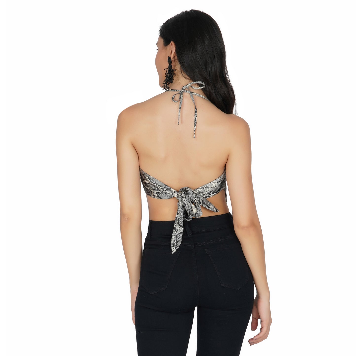 SLAY. Women's Animal Print Scarf Tube Top-clothing-to-slay.myshopify.com-Scarf top