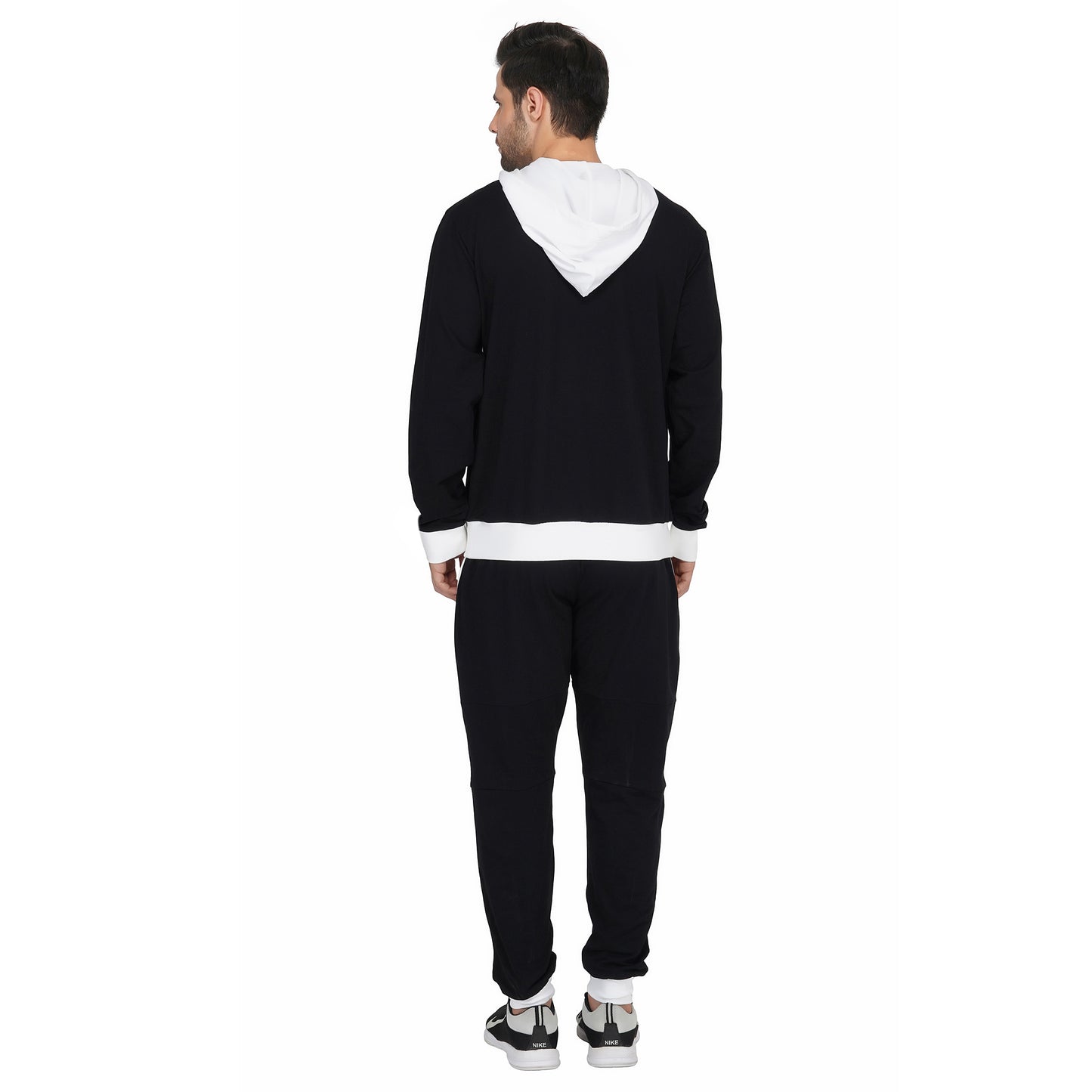 SLAY. Classic Men's Colorblock Black & White Tracksuit-clothing-to-slay.myshopify.com-Tracksuit