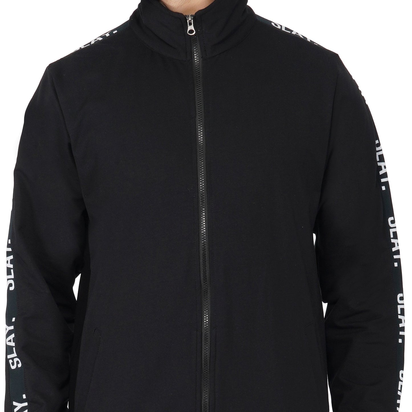 SLAY. Classic Men's Limited Edition Black Bomber Jacket-clothing-to-slay.myshopify.com-Tracksuit