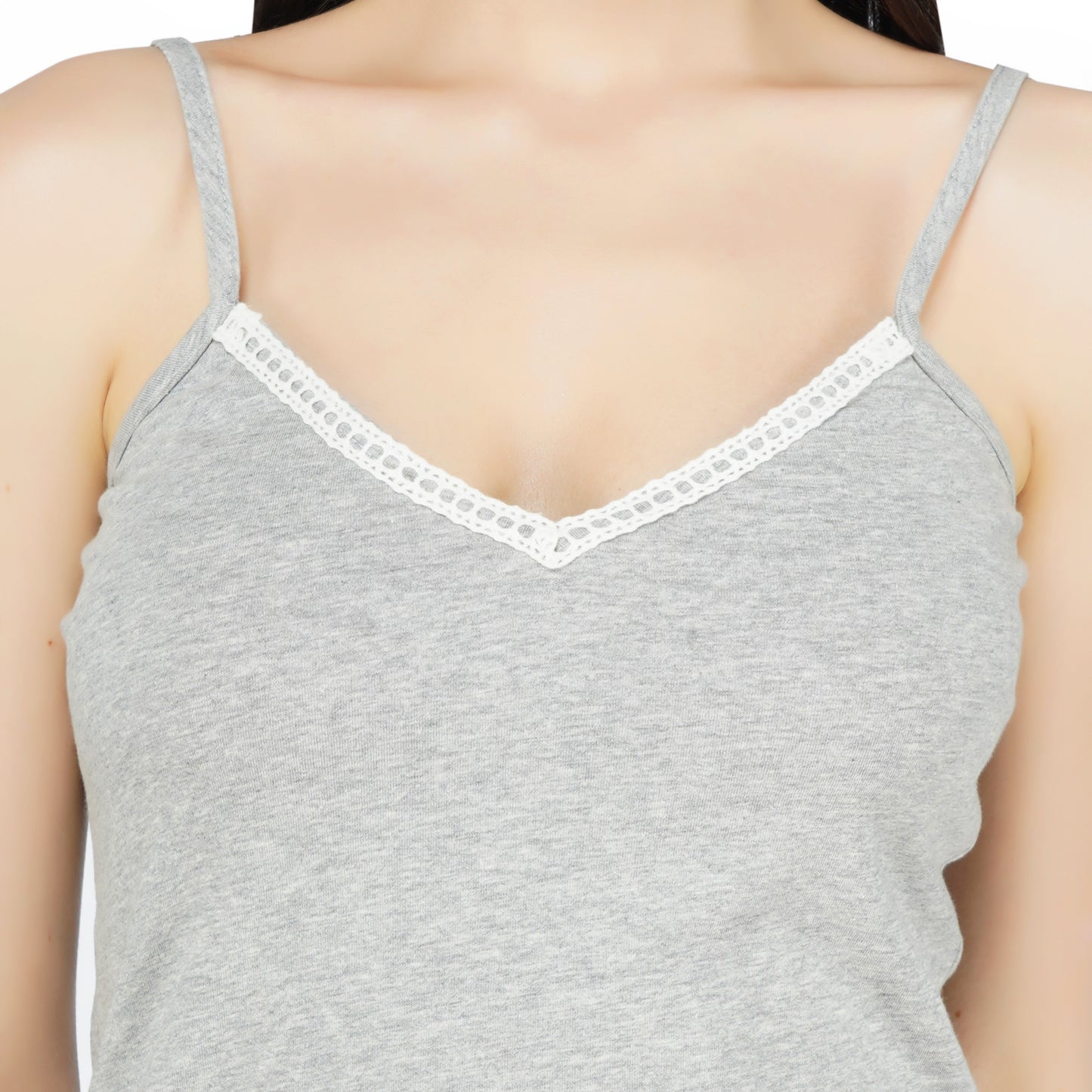 SLAY. Women's Grey Nightwear Camisole & Short Coord Set with matching Eye mask & Ruffle-clothing-to-slay.myshopify.com-Nightwear Dress