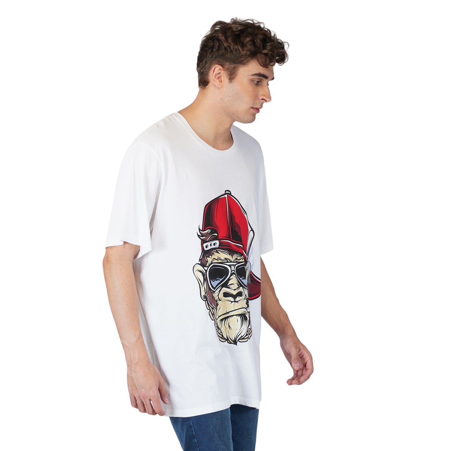SLAY. Men's Bored Ape Smoking NFT Oversized Drop shoulder T shirt