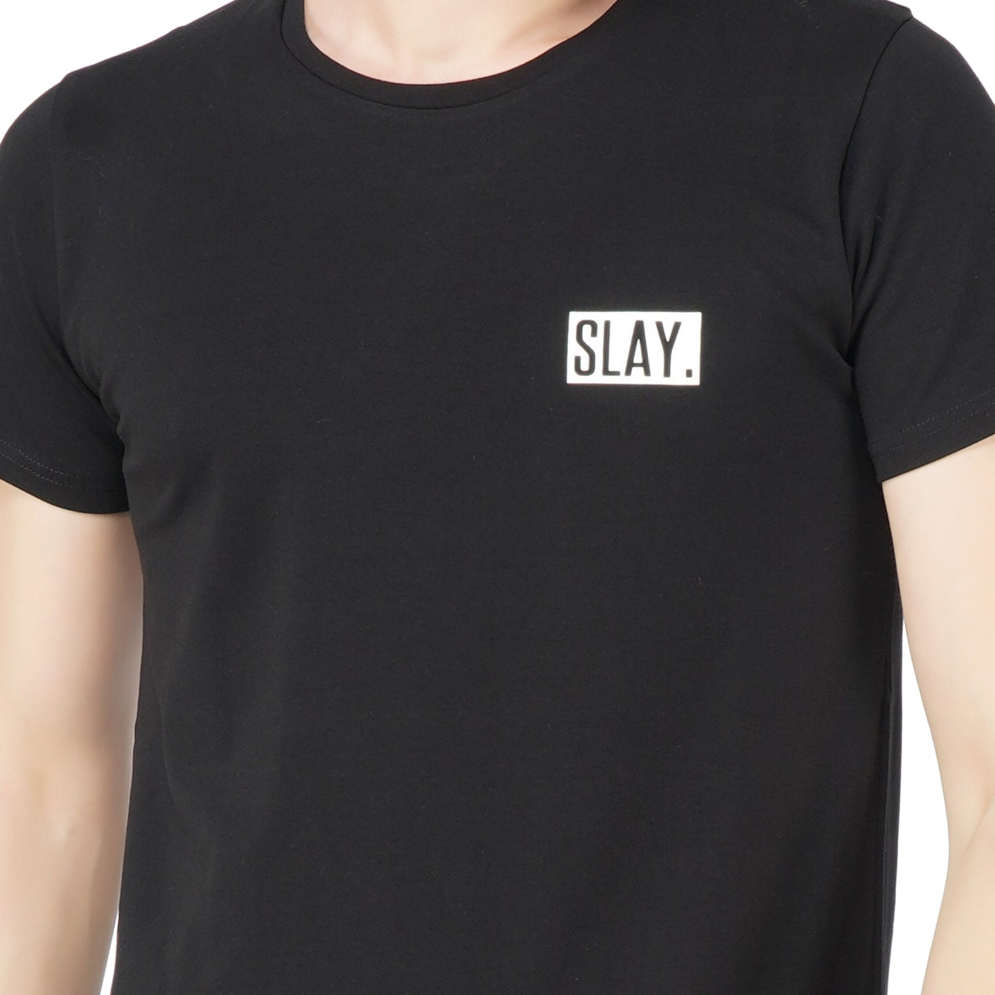 SLAY. Men's Basic Plain Black T shirt-clothing-to-slay.myshopify.com-T-Shirt